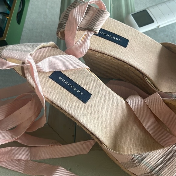 Burberry rattan wedge , pink - Picture 3 of 7